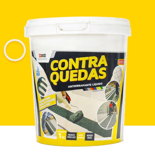 Antiderrapante Líquido Contra Quedas 1KG Amarelo Demarcação