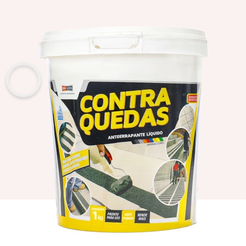 Antiderrapante Líquido Contra Quedas 1KG Branco