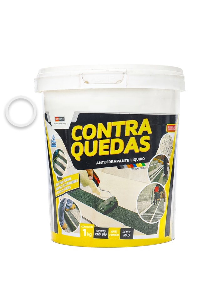 Antiderrapante Líquido Contra Quedas 1KG Branco