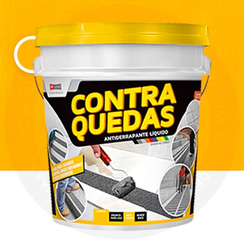 Antiderrapante Líquido Contra Quedas 4KG Amarelo óxido