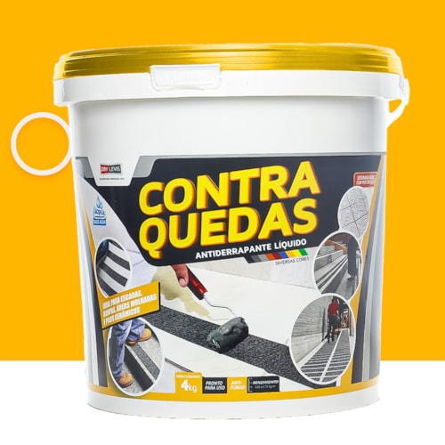 Antiderrapante Líquido Contra Quedas 4KG Amarelo óxido