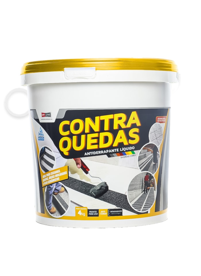 Antiderrapante Líquido Contra Quedas 4KG Branco