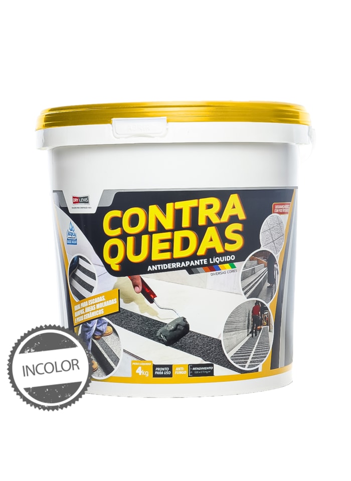 Antiderrapante Líquido Contra Quedas 4KG Incolor