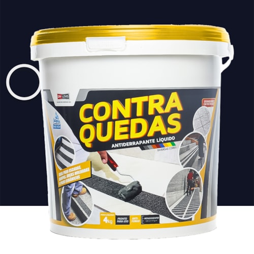 Antiderrapante Líquido Contra Quedas 4KG Preto