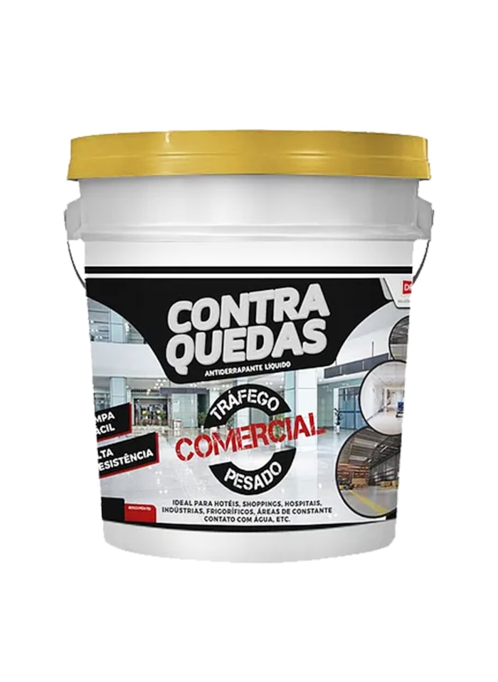 Antiderrapante Líquido Contra Quedas Industrial 4KG Cinza