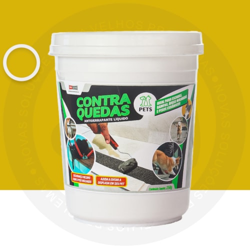 Antiderrapante Liquido para Pets Contra Quedas 250G Amarelo Demarcação