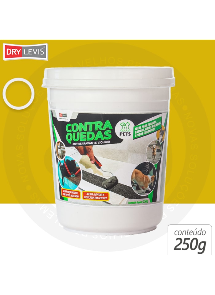 Antiderrapante Liquido para Pets Contra Quedas 250G Amarelo Demarcação