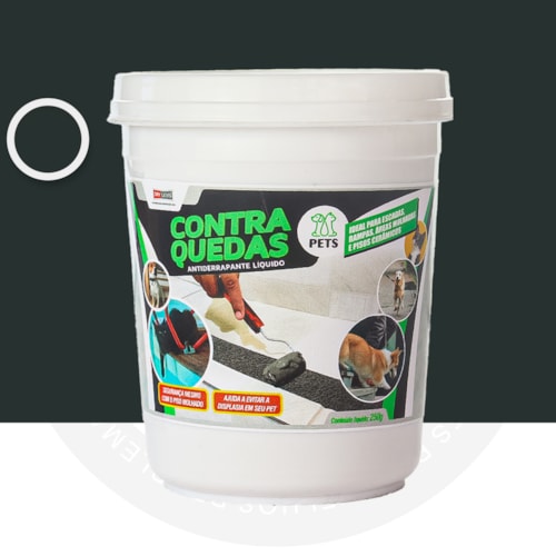 Antiderrapante Liquido para Pets Contra Quedas 250G Preto