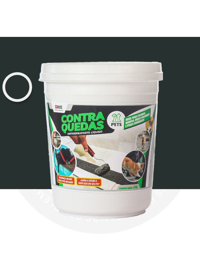 Antiderrapante Liquido para Pets Contra Quedas 250G Preto