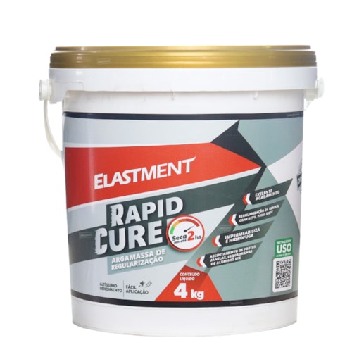 Argamassa de Regularização Rapid Cure 4KG Elastment