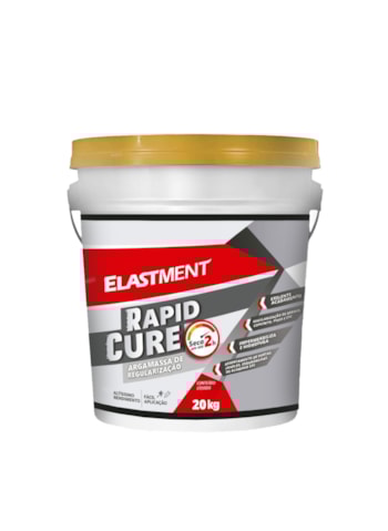 Argamassa de Regularização Rapid Cure Elastment, 20KG Cinza - Seca em até 2 Horas