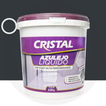 Azulejo Liquido Cristal 3,5KG Brilhante Cinza Escuro