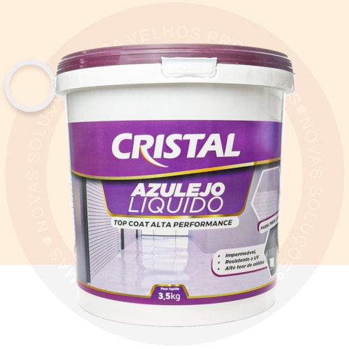 Azulejo Liquido Cristal 3,5KG Brilhante Creme de Avelã