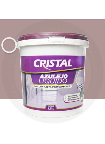 Azulejo Liquido Cristal, 3,5KG Brilhante Creme Escocês - Pronto Para o Uso, Fácil Aplicação