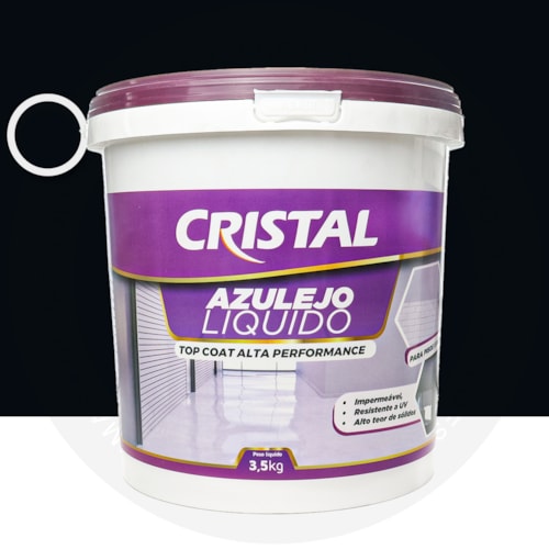 Azulejo Liquido Cristal 3,5KG Brilhante Preto