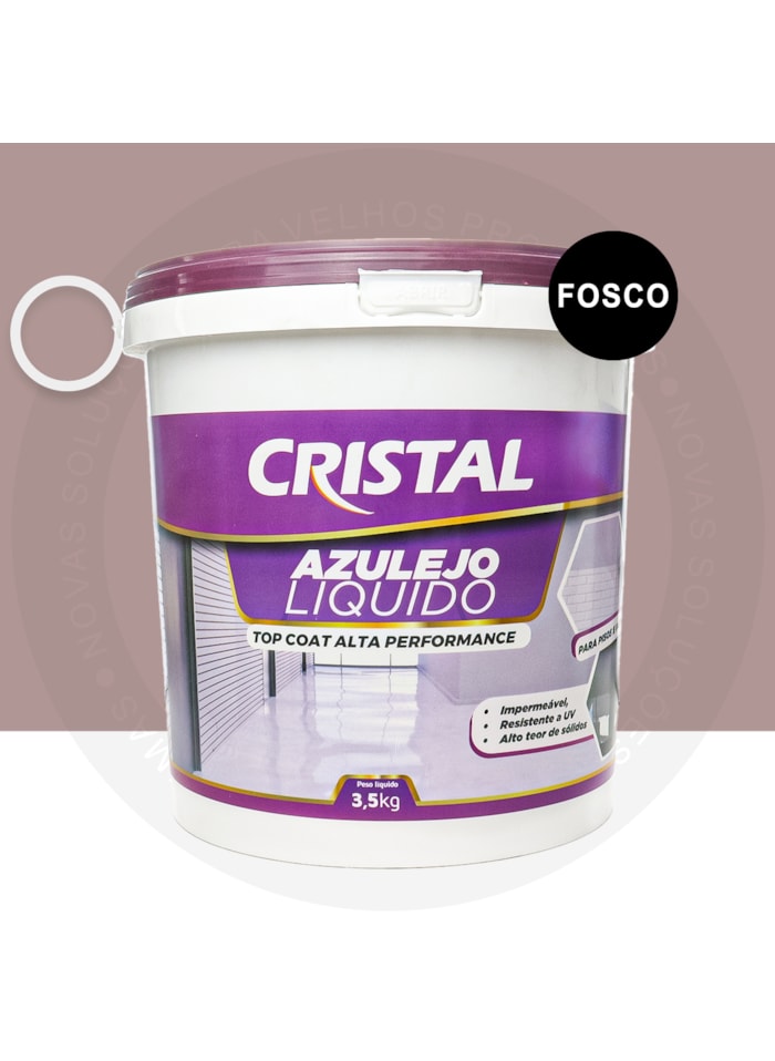 Azulejo Liquido Cristal, 3,5KG Creme Escocês Fosco - Proteção e Impermeabilização