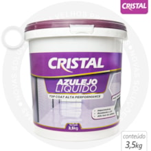 Azulejo Liquido Cristal 3,5KG Fosco Branco