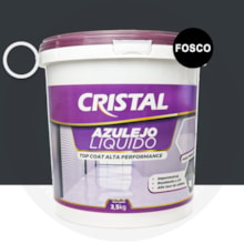 Azulejo Liquido Cristal 3,5KG Fosco Cinza Escuro