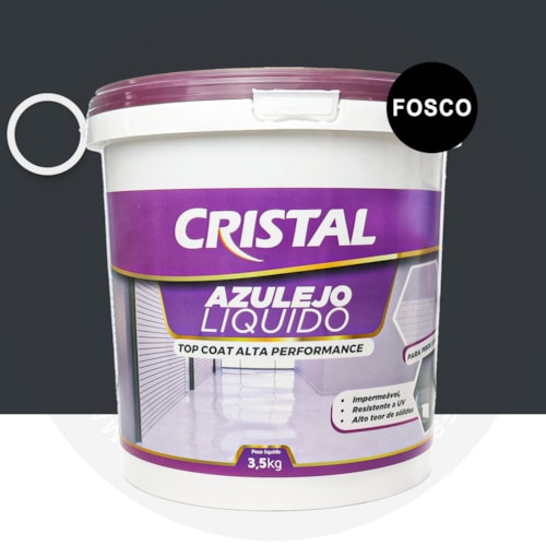 Azulejo Liquido Cristal 3,5KG Fosco Cinza Escuro