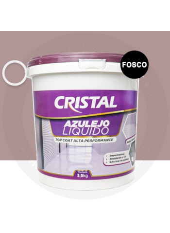 Azulejo Liquido Cristal, 3,5KG Fosco Creme Escoces - Pronto Para o Uso, Fácil Aplicação