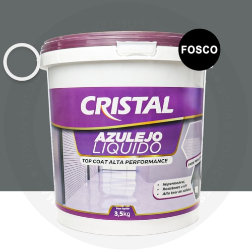 Azulejo Liquido Cristal 3,5KG Fosco Prata