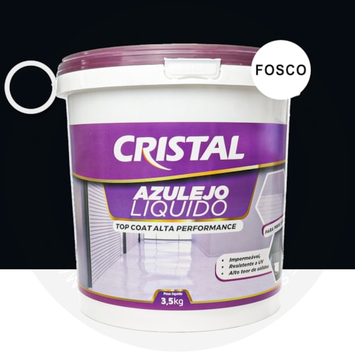 Azulejo Liquido Cristal 3,5KG Fosco Preto