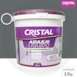Azulejo Liquido Cristal, 3,5KG Prata Brilhante - Bi Componente e Impermeável - foto 3
