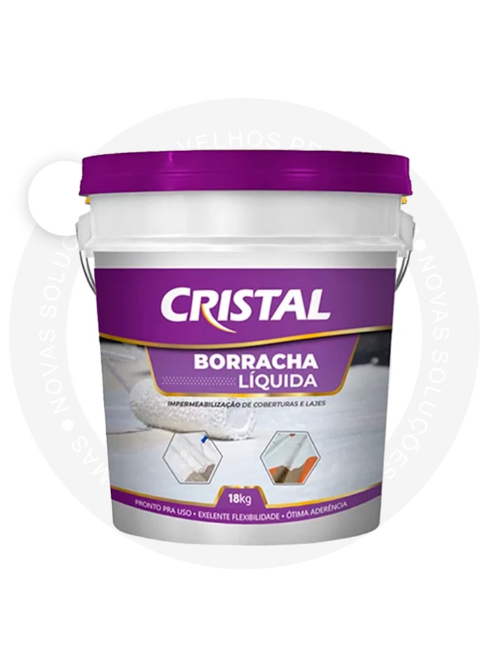Borracha Líquida Cristal, 18KG Branco - Pronto para Uso, Excelente Flexibilidade