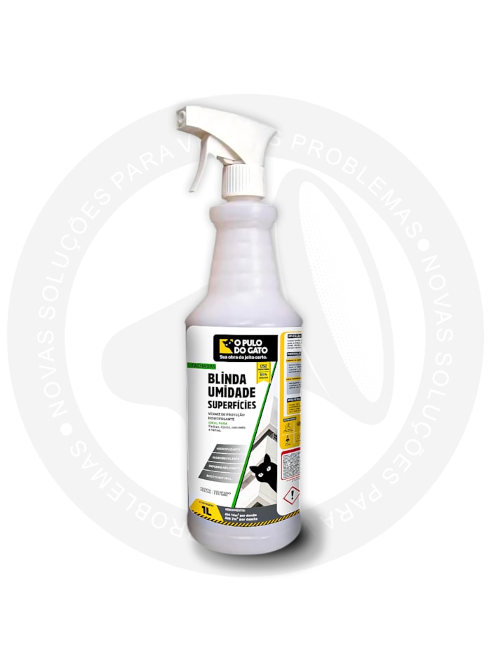 Borrifador Hidrofugante Blinda Umidade Superfícies 1L - Pulo do Gato