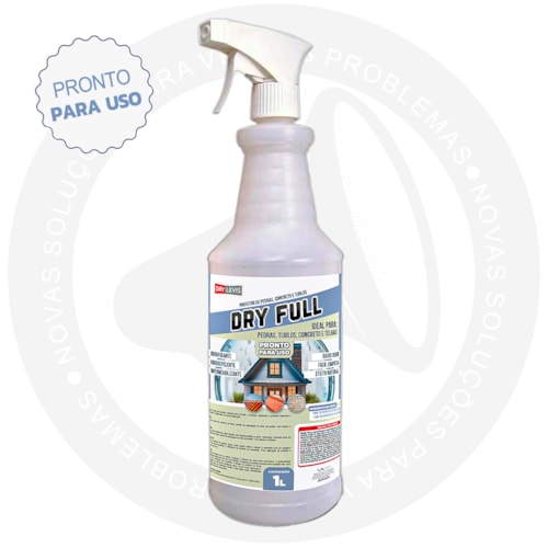 Borrifador Hidrofugante Dry Full 1L Pronto para Uso