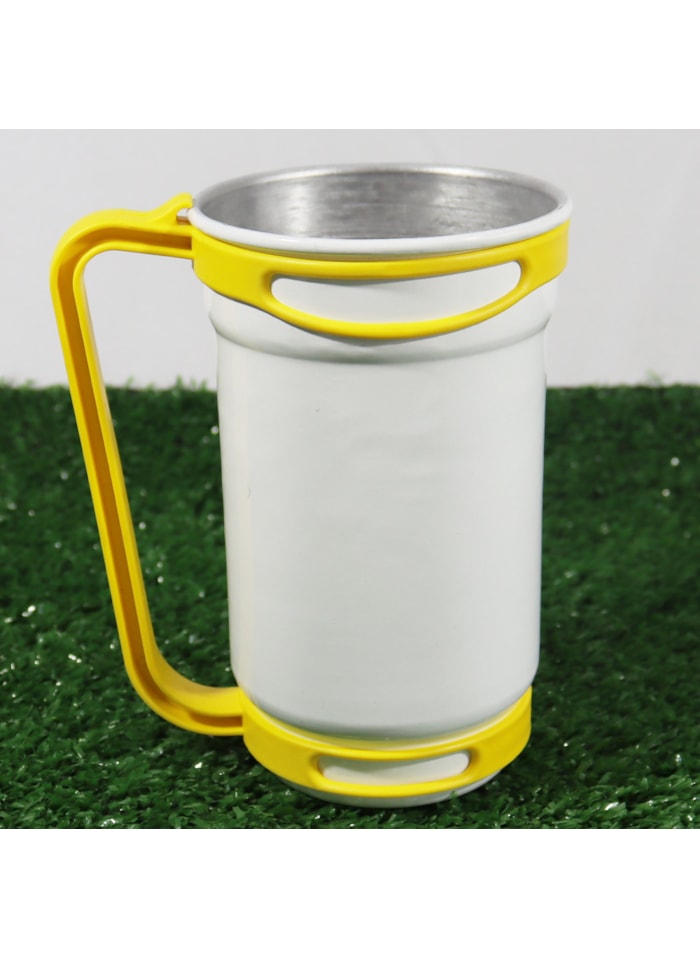 Caneca Alumínio Para Transfer Alça Amarela
