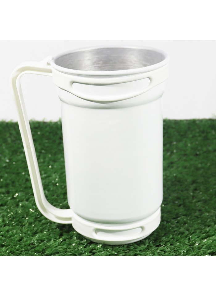 Caneca Alumínio Para Transfer Alça Branca