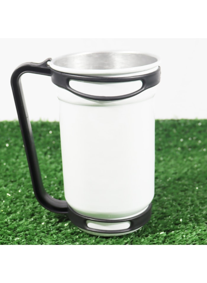 Caneca Alumínio Para Transfer Alça Preta