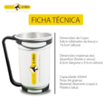 Caneca Alumínio Para Transfer Alça Preta - foto 5