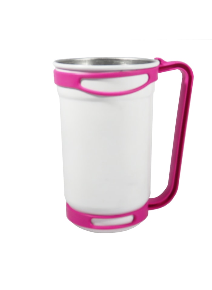 Caneca Alumínio Para Transfer Alça Rosa