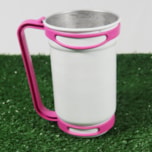 Caneca Alumínio Para Transfer Alça Rosa - foto 2