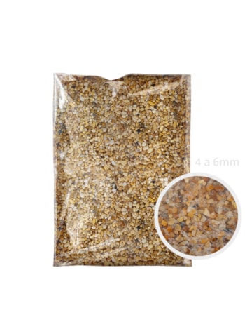 Carpets Pedras Decorativas Hold Stone Garden, 15KG - Revestimento de Micro Seixos Naturais Rio Prata