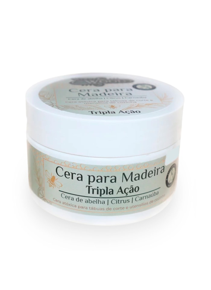 Cera Cristal Tripla Ação Wood Wood 200G