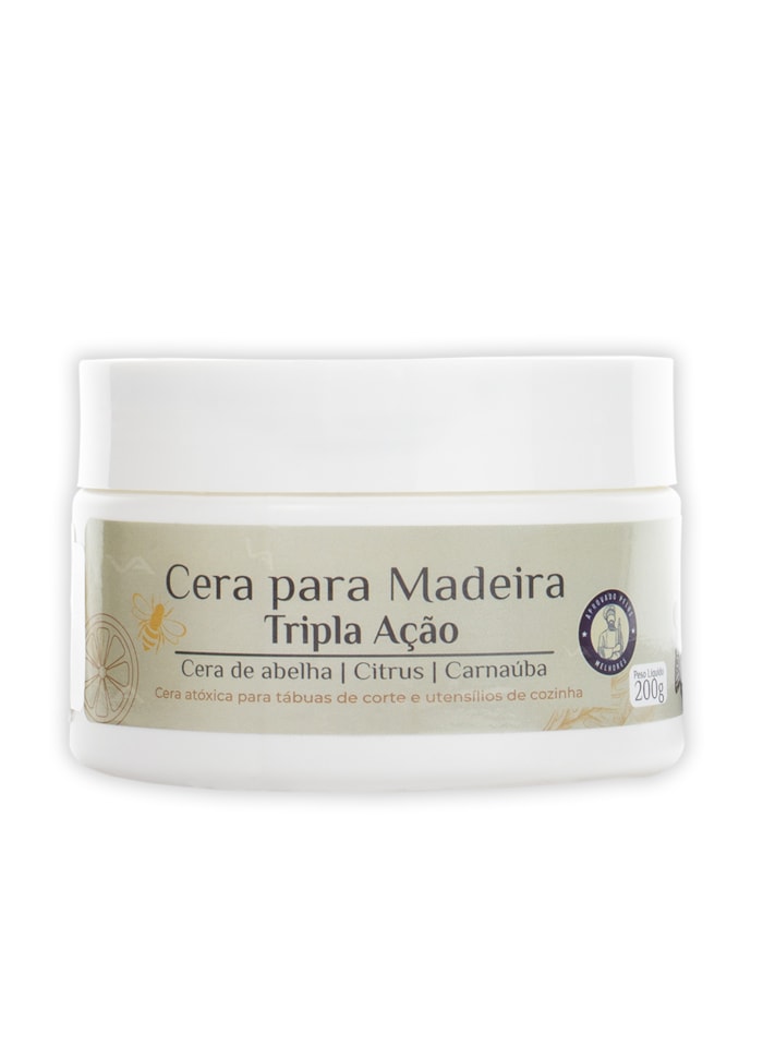 Cera Cristal Tripla Ação Wood Wood 200G