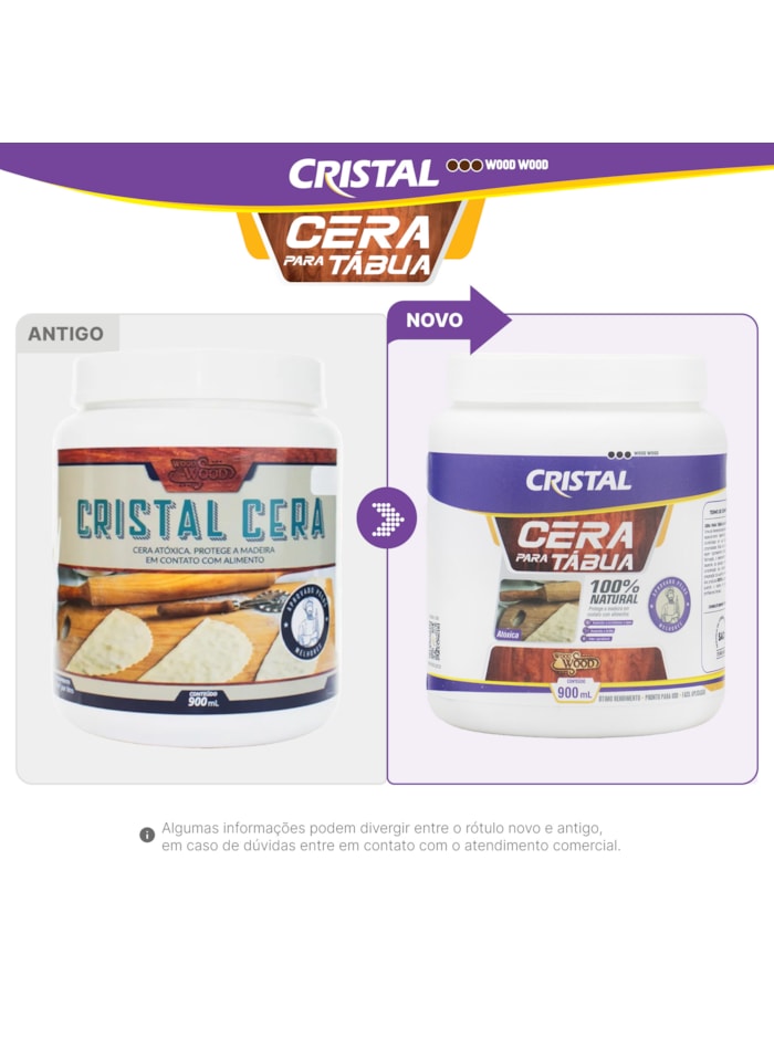 Cera Cristal Wood Wood 900ml