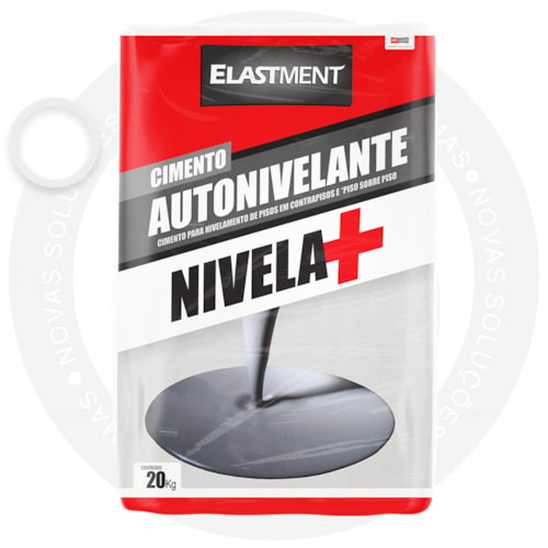 Cimento Autonivelante, 20KG,  Branco - Fácil Aplicação, Secagem em 72h, Alta Aderência