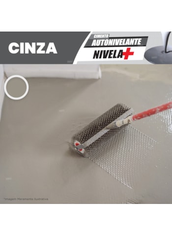 Cimento Autonivelante Nivela+ Elastment, 20KG Cinza - Nivelamento Fácil para Pisos, Secagem Rápida