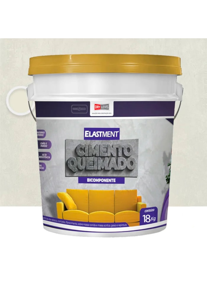 Cimento Queimado Elastment Bege 18KG