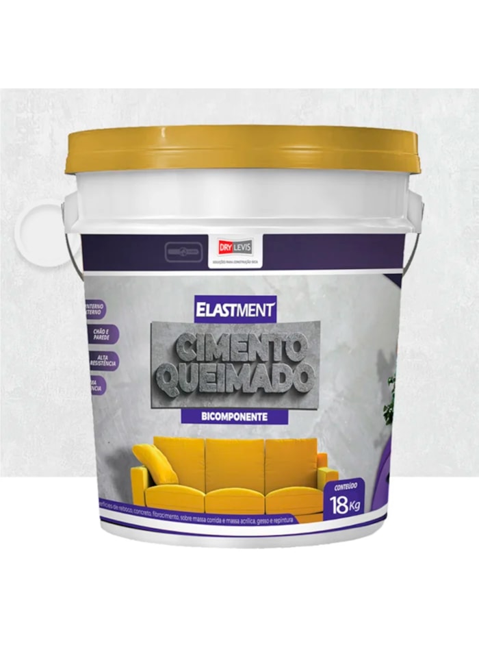 Cimento Queimado Elastment Branco 18KG