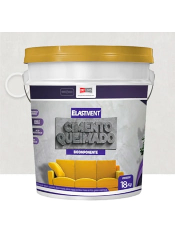 Cimento Queimado Elastment Cinza Claro 18KG