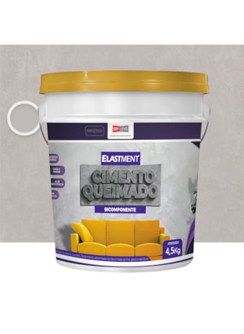 Cimento Queimado Elastment Cinza Médio 4,5kg