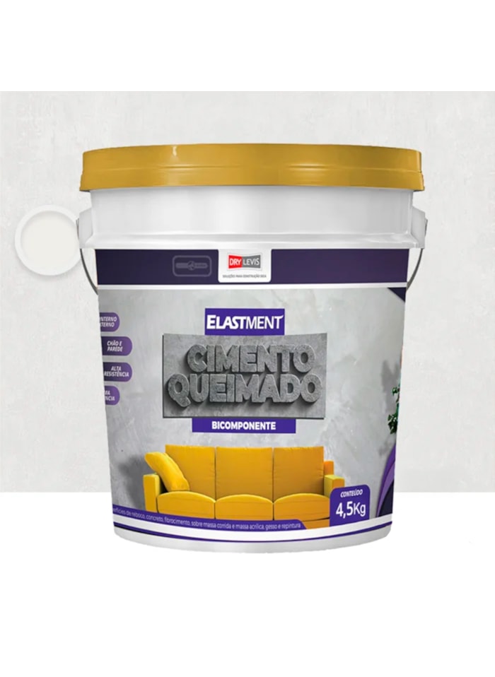 Cimento Queimado Elastment Marfim 4,5kg