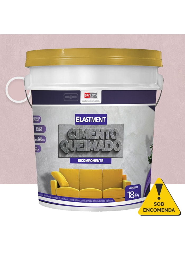 Cimento Queimado Elastment Rosê 18KG