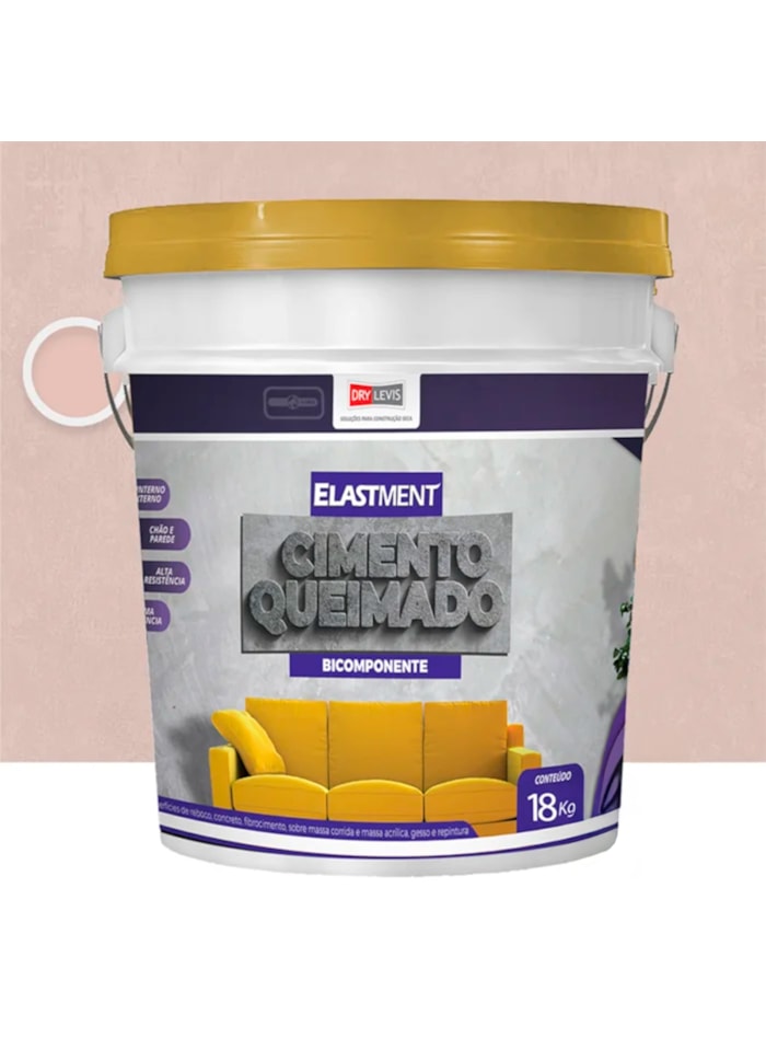 Cimento Queimado Elastment Salmão 18KG