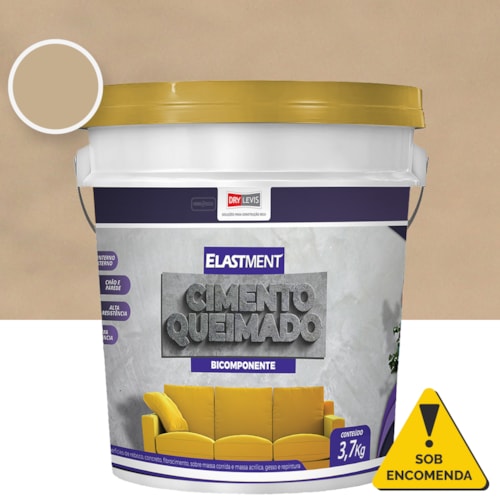 Cimento Queimado Elastment Salmão 4,5kg